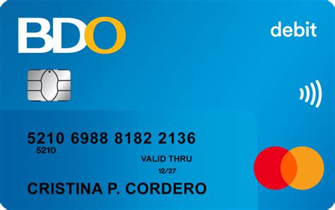 bdo smart money card application|bdo debit card.